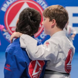 Kids self-defence class at Gracie Barra Capalaba