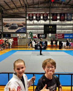 Gracie Barra Headquarters Sydney students supporting teammates at CompNet Hunter Valley