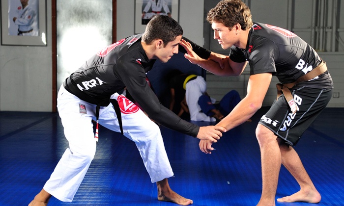 Students standing in a line learning Jiu-Jitsu Terminology 