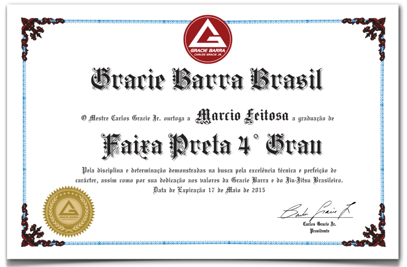 GB Black Belt Certificates Did you Receive Yours? Gracie Barra