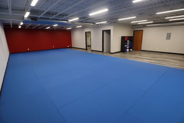 BJJ Training Area with Zebra mats
