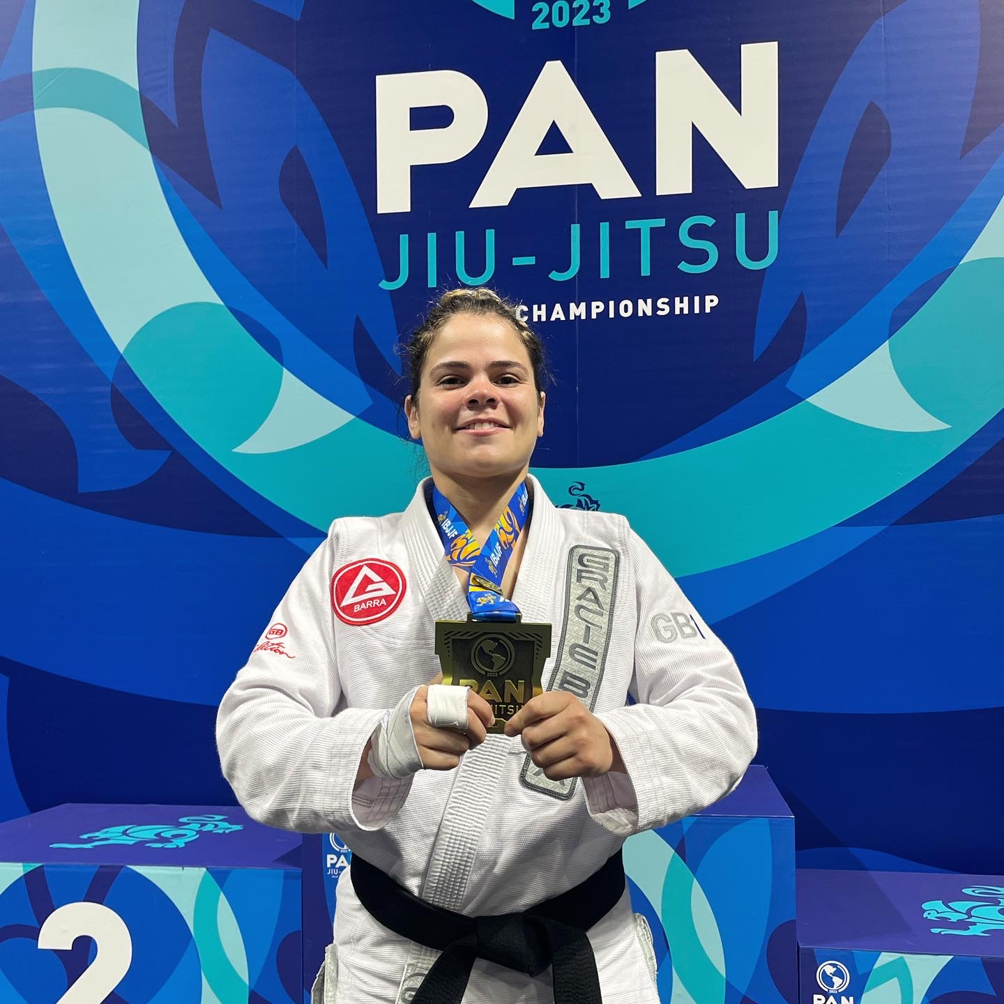 Professor Glaucia Braga Pan 2023 medalist! - Gracie Barra Chantilly