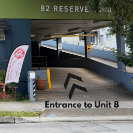 Entrance to Gracie Barra Artarmon Brazilian Jiu-Jitsu academy in Artarmon NSW