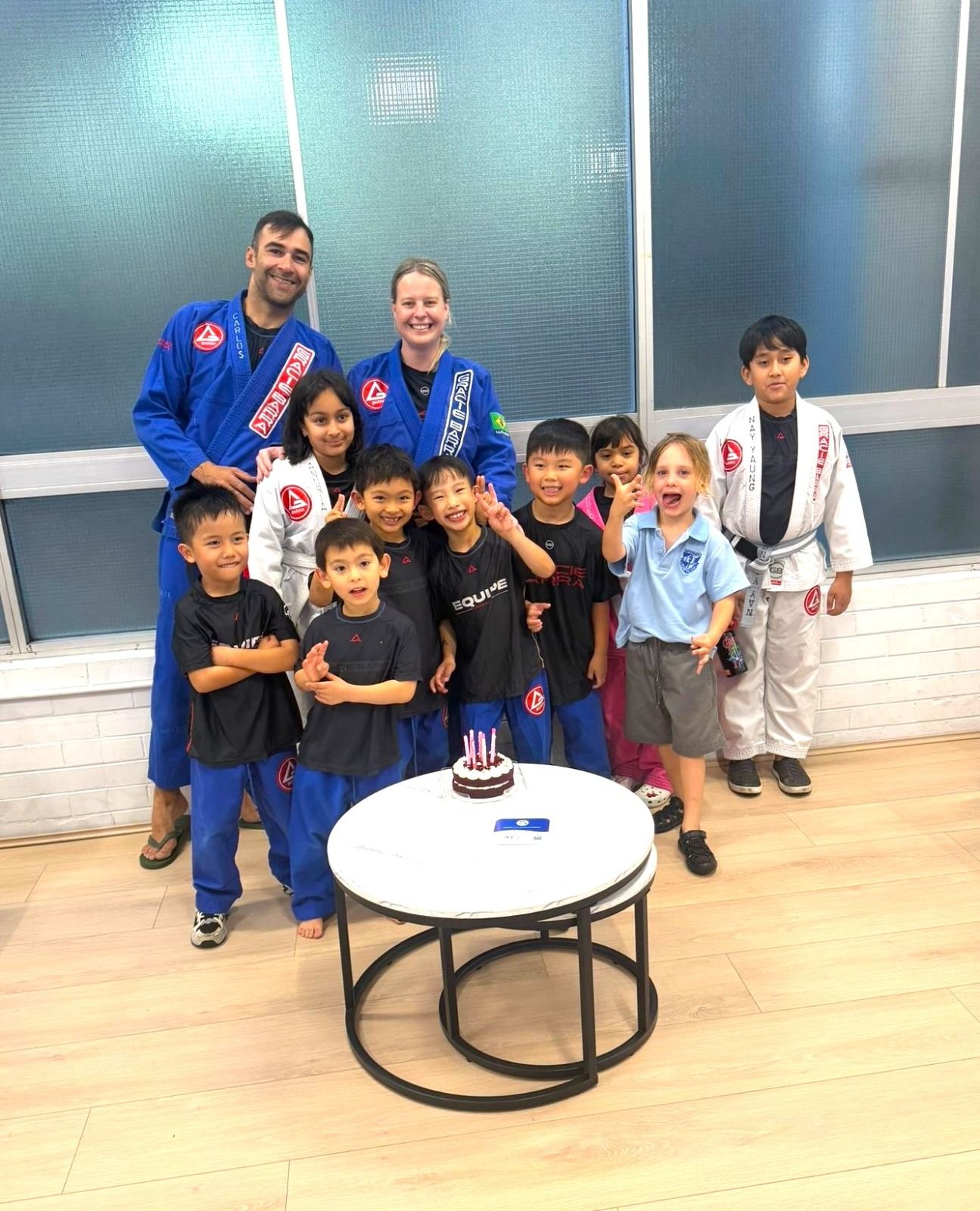 Kids building friendships and community at Gracie Barra Artarmon