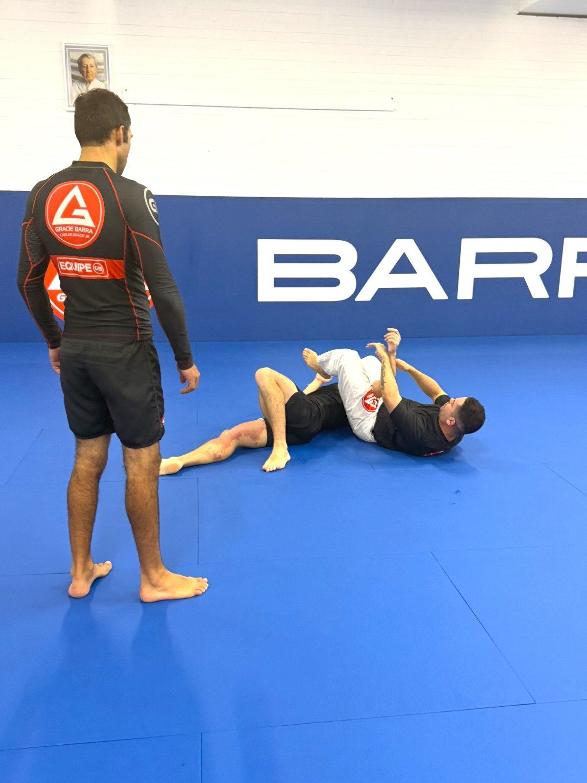 Students training in a No-Gi Brazilian Jiu-Jitsu class at Gracie Barra Artarmon