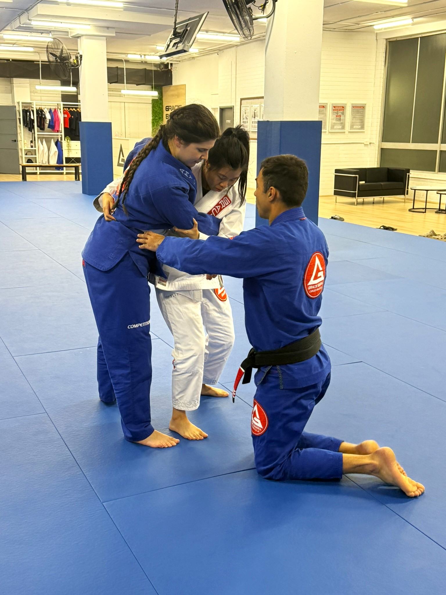 Adult student building confidence through Brazilian Jiu-Jitsu training at Gracie Barra Artarmon