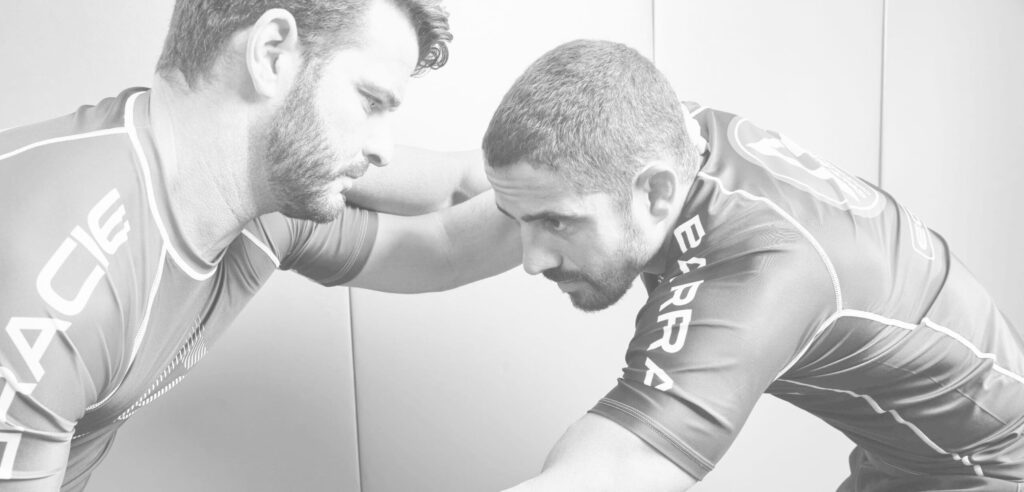 Two men in Gracie Barra gear