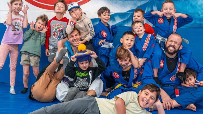 School Camp Jiu-Jitsu class with the kids