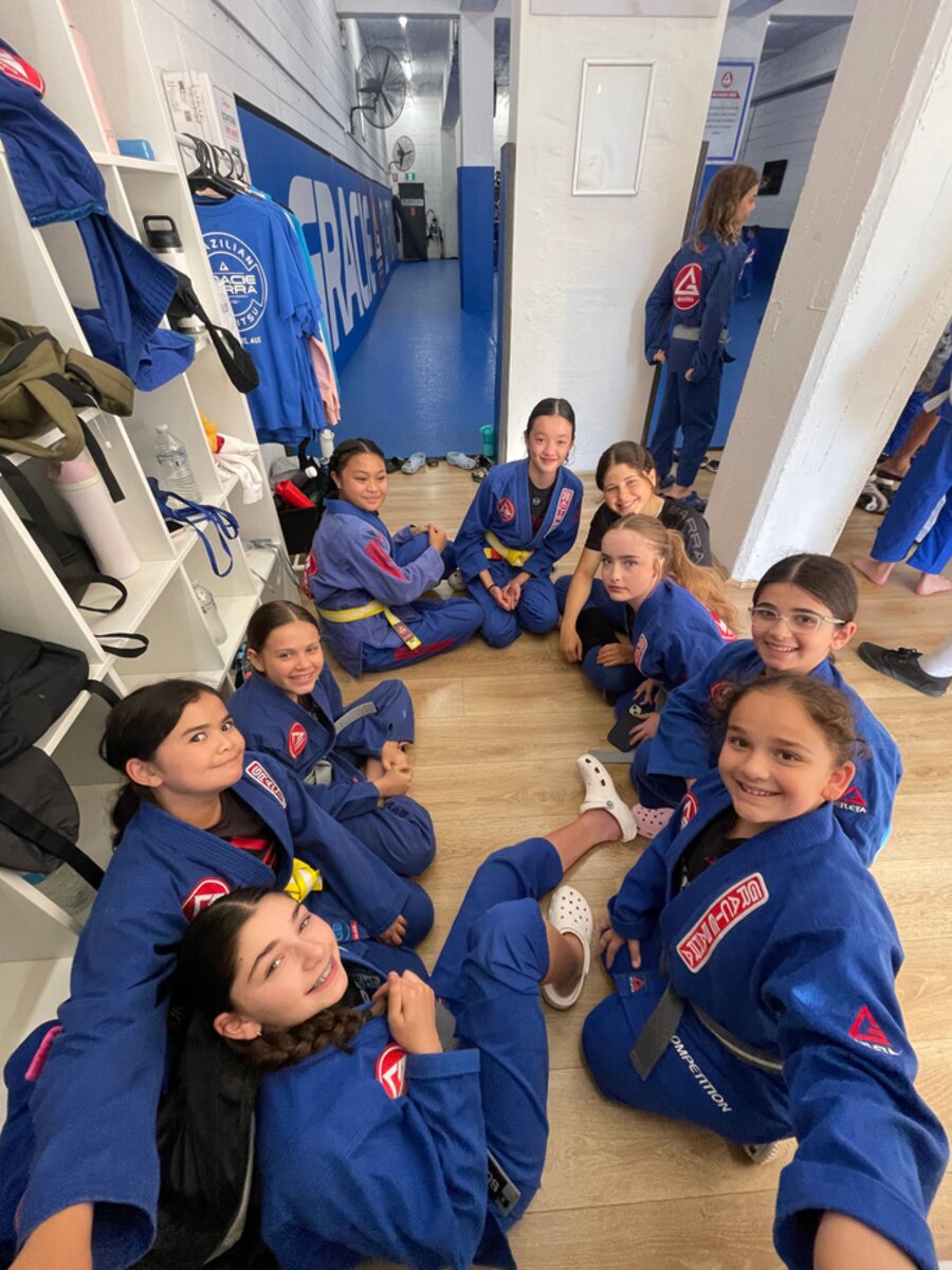 Gracie Barra St Peters kids together in class