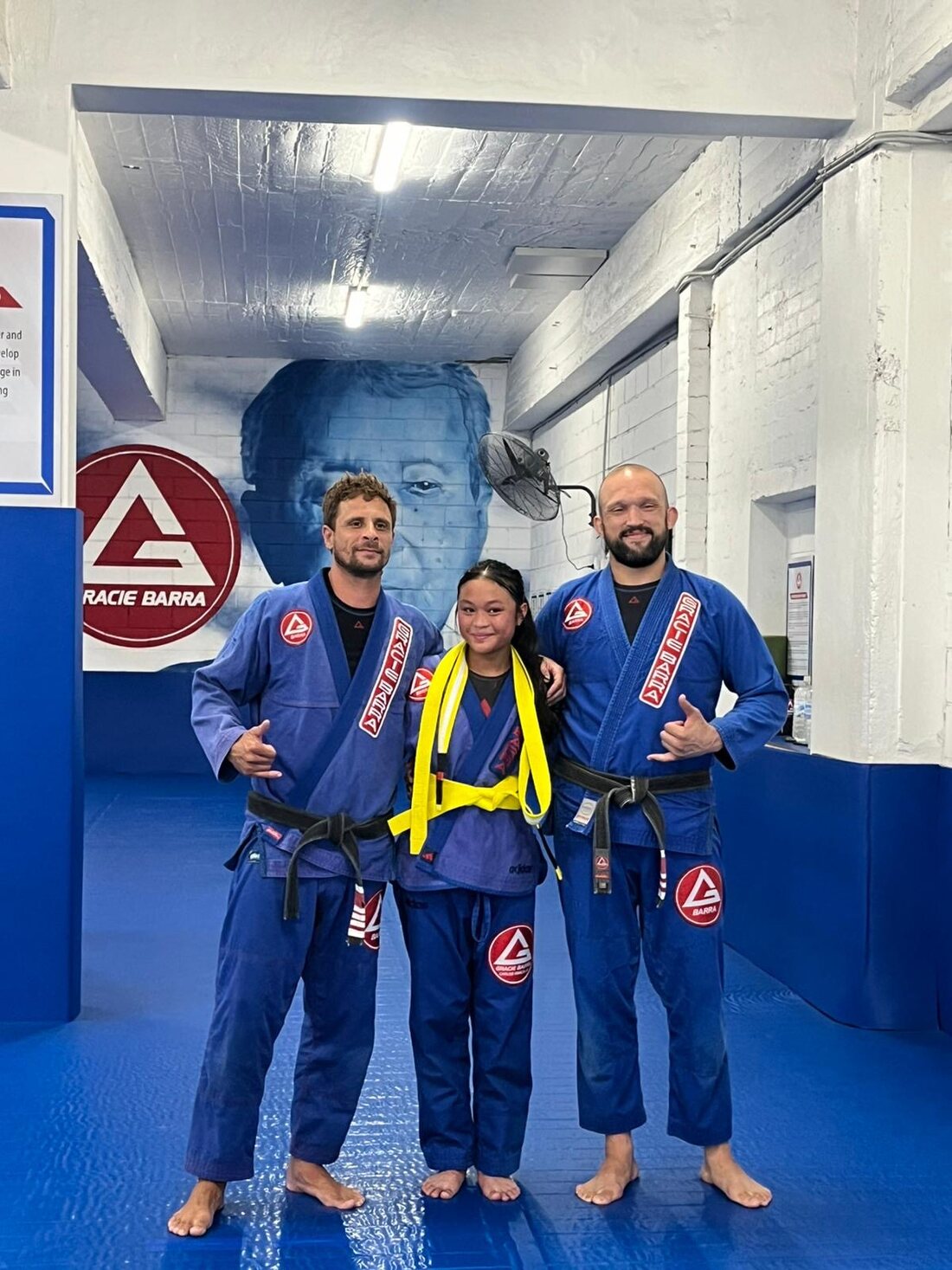 Gracie Barra St Peters students with their coaches