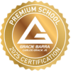Gracie Barra Premium School Certification badge