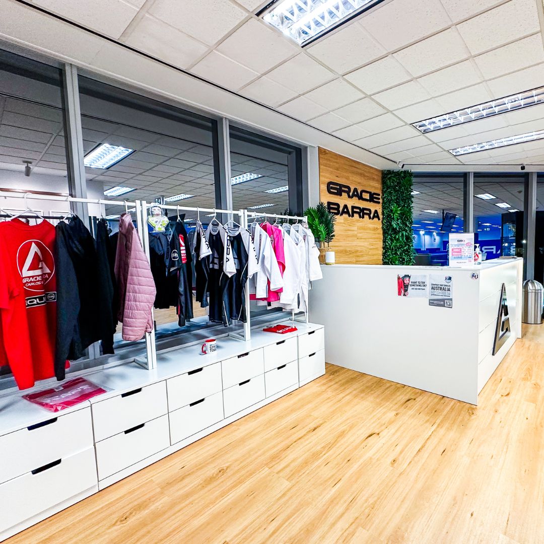 GB Wear uniform and Pro Shop at Gracie Barra Headquarters – Sydney