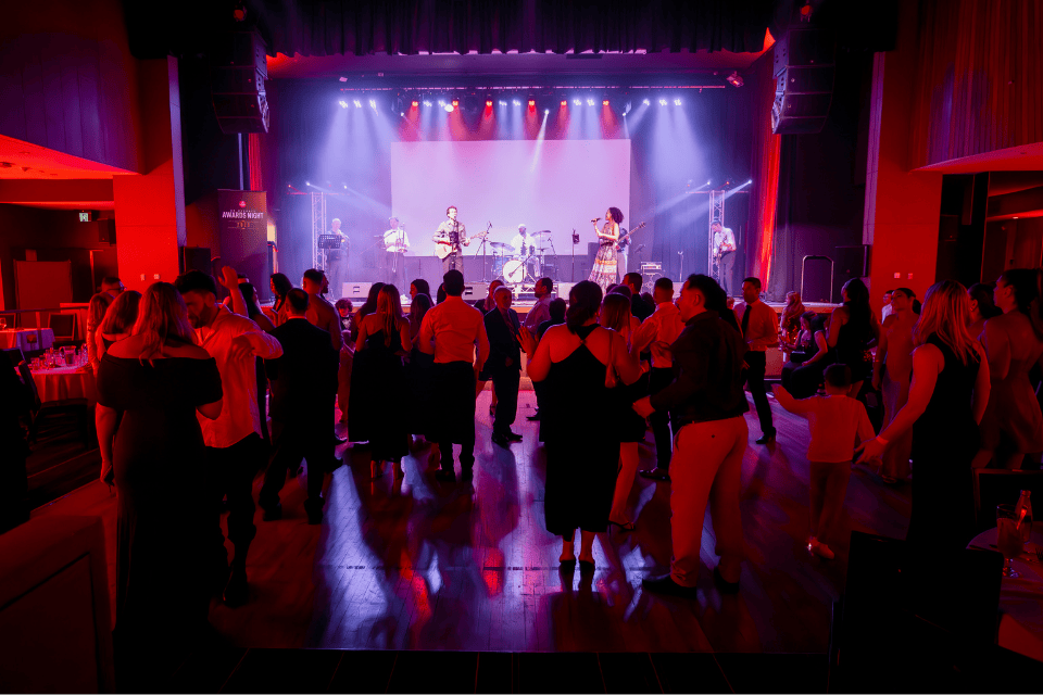 Gracie Barra Headquarters Sydney team celebrating at the Awards Night in Frenchs Forest.