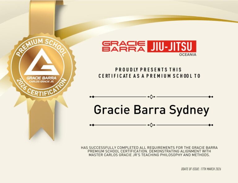 Gracie Barra Headquarters Sydney in Frenchs Forest Premium School Certification for 2026