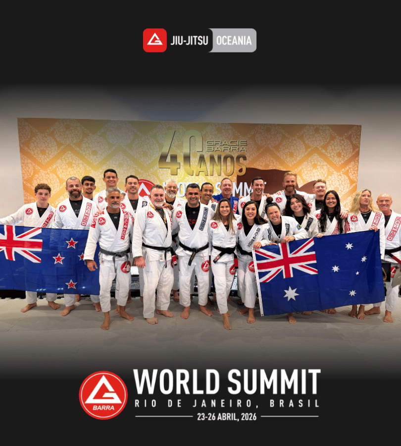 Gracie Barra Oceania team representing Australia and New Zealand at the World Summit 2026 in Rio de Janeiro, Brazil