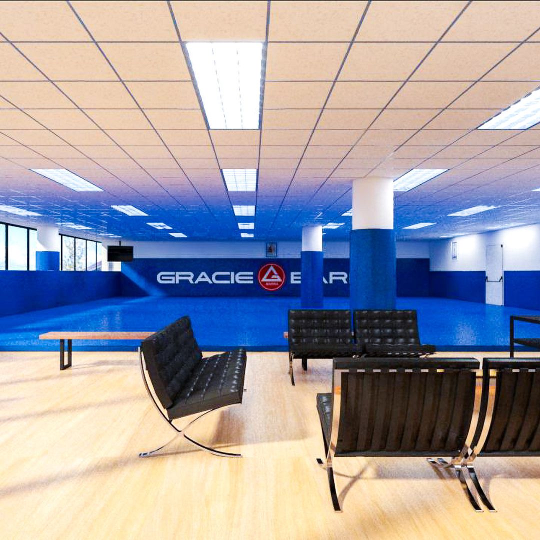 Reception and lounge area at Gracie Barra Sydney HQ