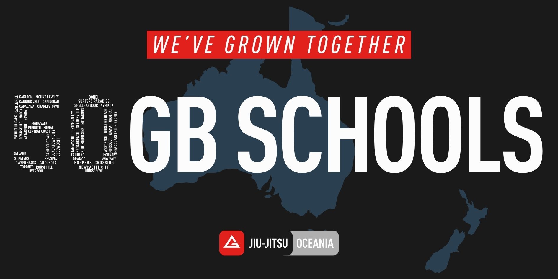 Gracie Barra Oceania celebrating 50 Brazilian Jiu-Jitsu schools across Australia and New Zealand