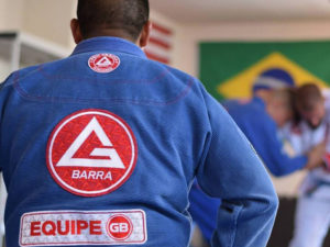 adult jiu jitsu class at gracie barra facility