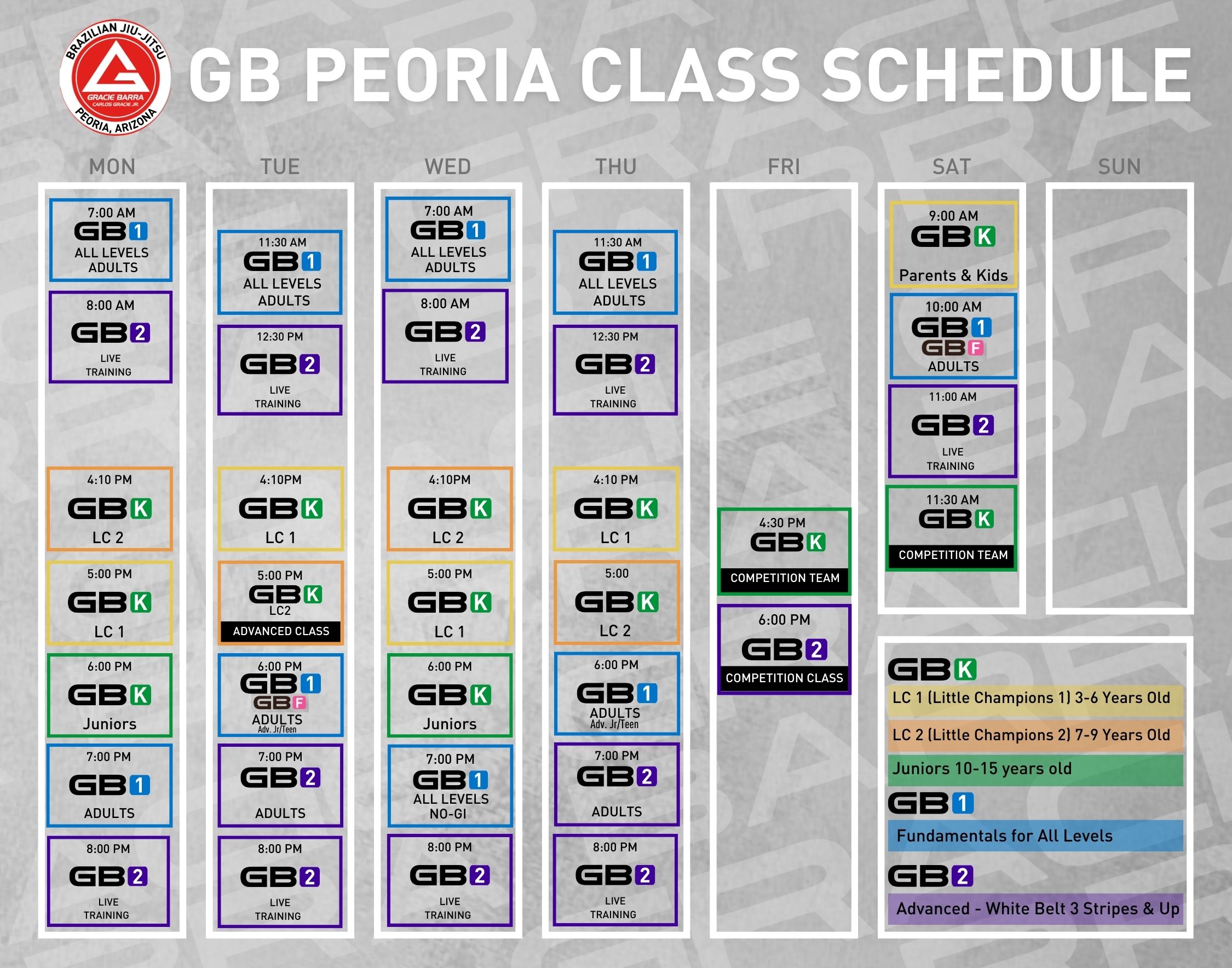 2023 Competition Schedule - Gracie Barra Birmingham-USA