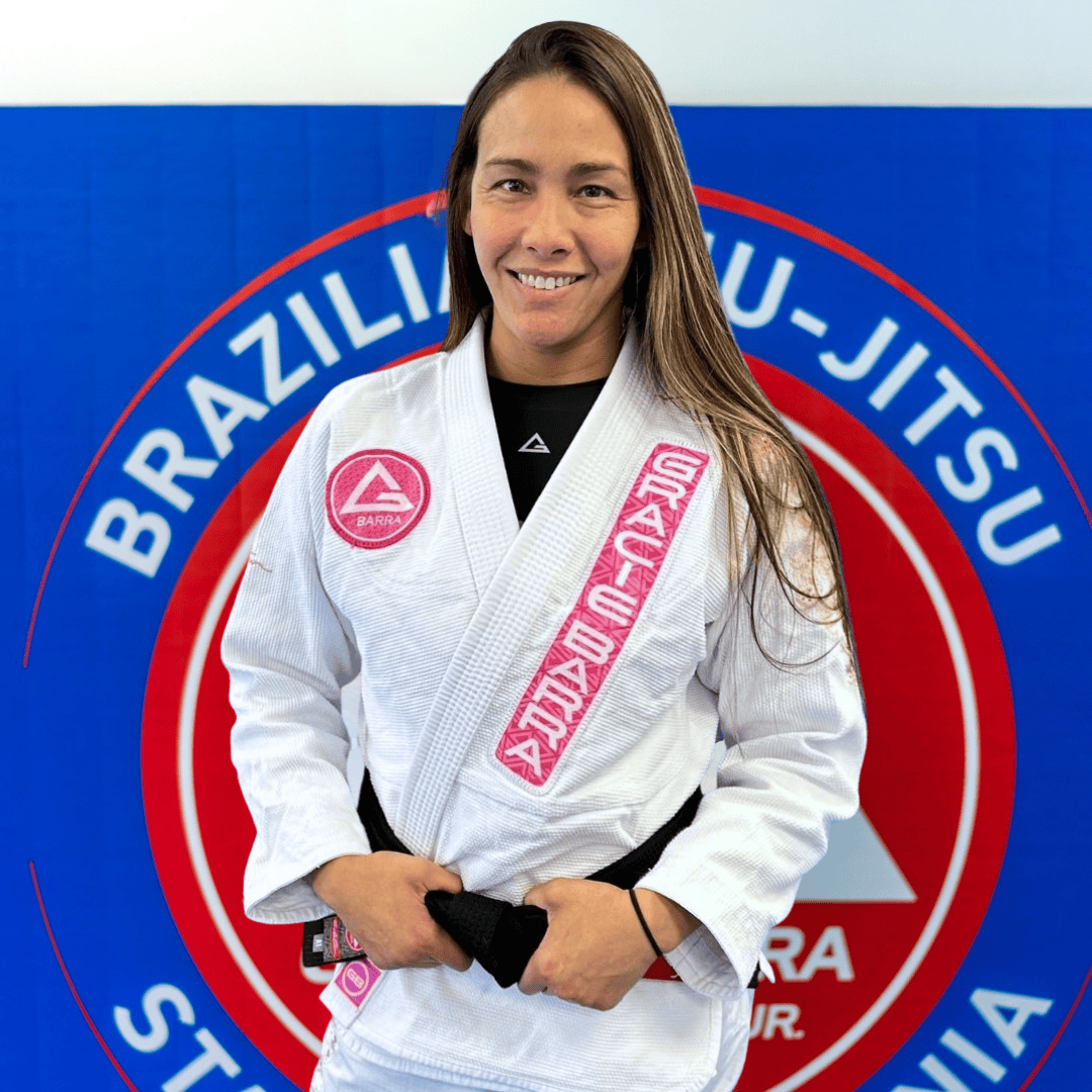 Professora Jamie Leland in uniform at Gracie Barra Stafford
