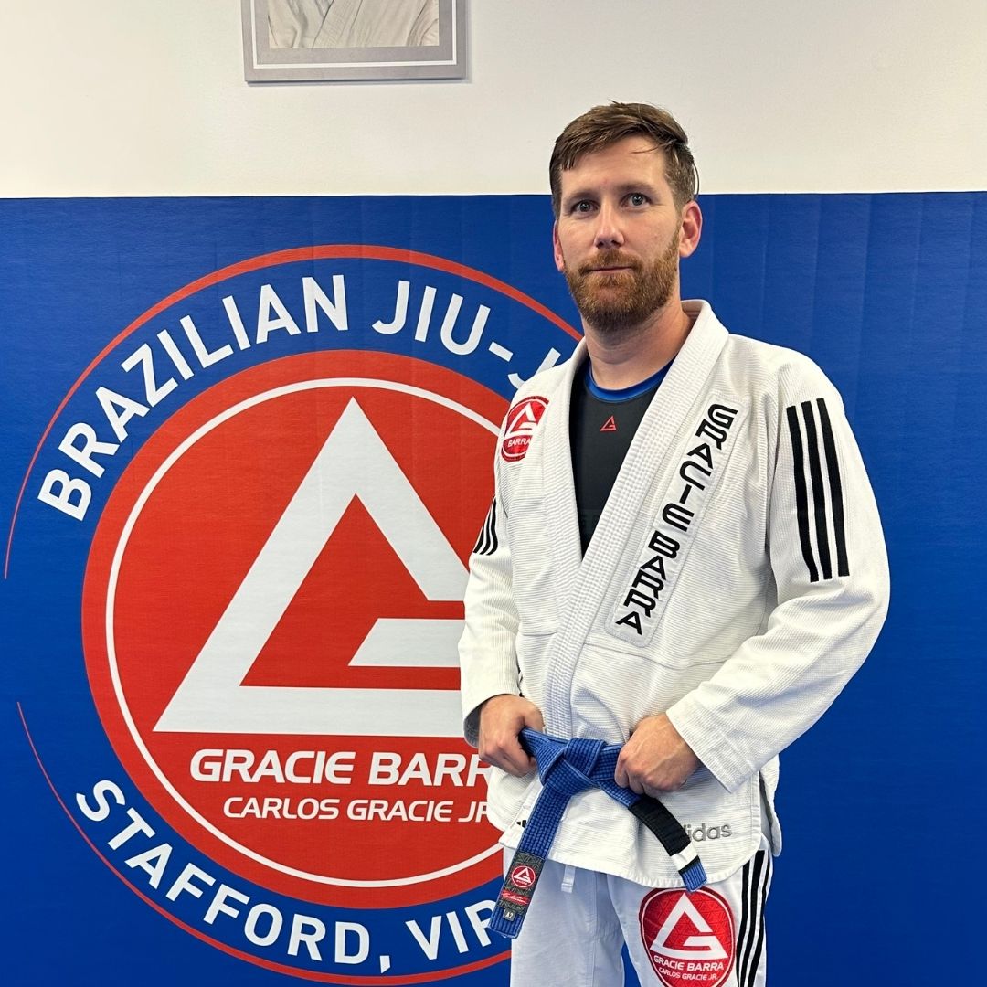 Coach Daniel Barron, blue belt instructor at Gracie Barra Stafford