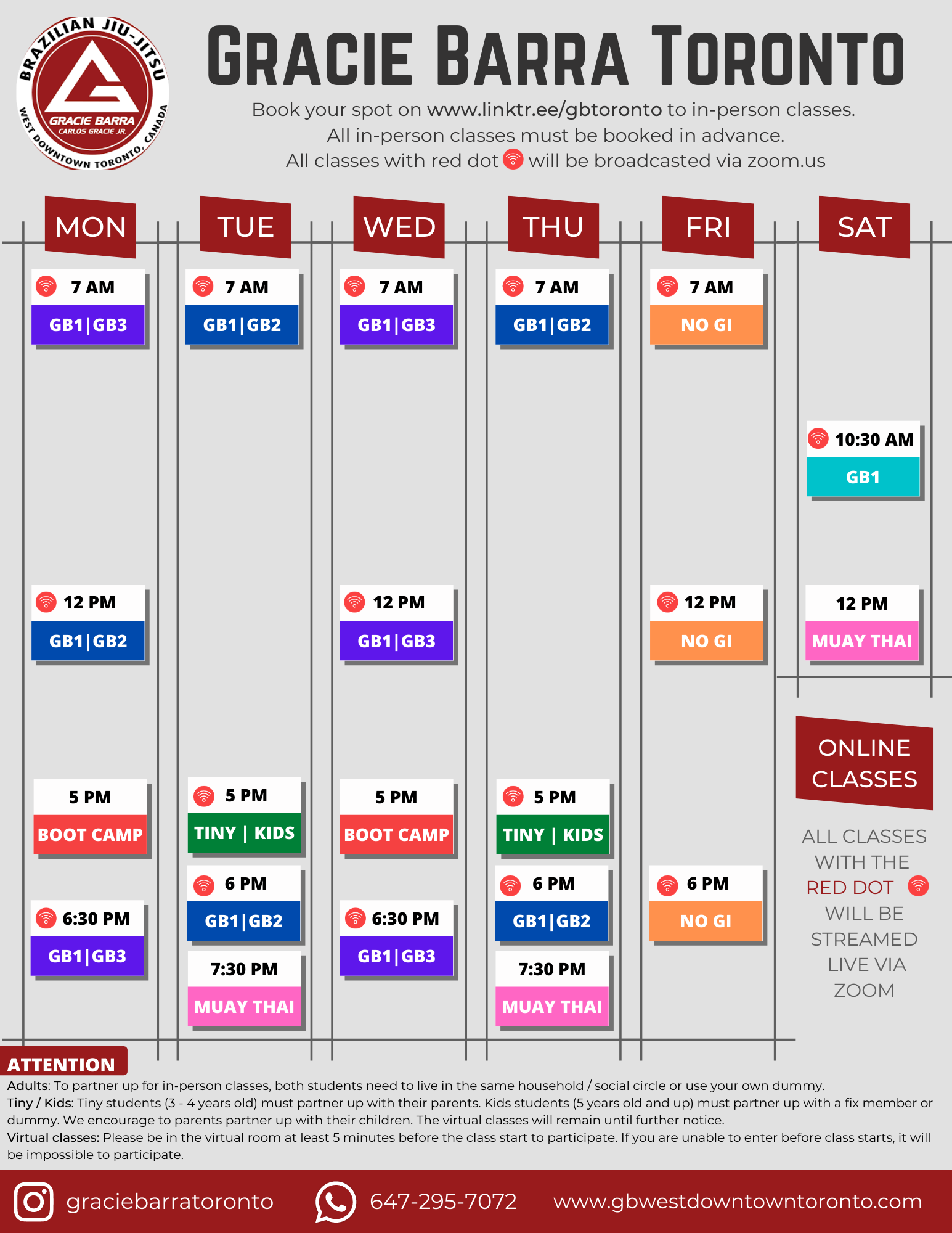 SETEMBRO 2020 GB TORONTO SCHEDULE - Gracie Barra West Downtown Toronto ...