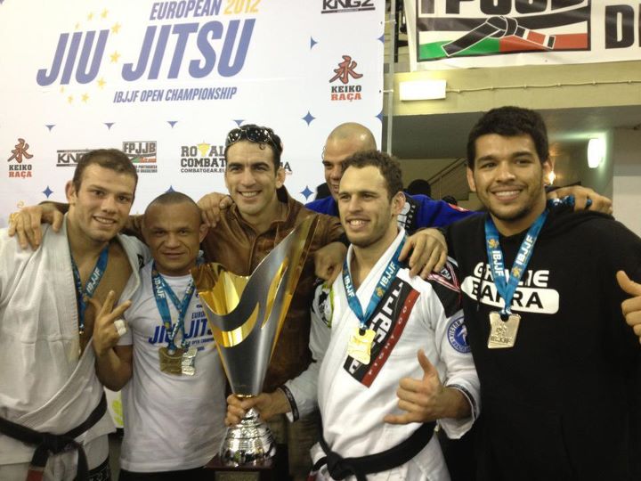 Gracie Barra team at the BJJ Europeans 2012