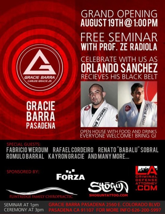 "GB Pasadena JiuJitsu Grand Opening"