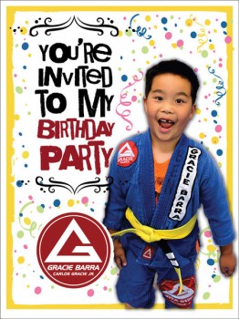 Gracie Barra Birthday Poster