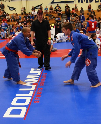Stepping out on the mats in BJJ