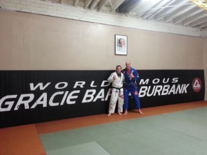 'Professor Crane and Stefan after training at GB Burbank
