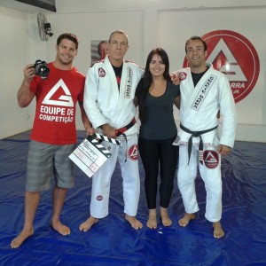 Professor Flavio Almeida, Master Carlos Gracie Jr., Helen and Professor Marcio Feitosa