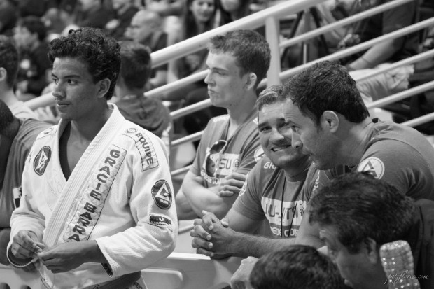 Carlos “CJ” Souza with Professors Zé Radiola and Marcio Feitosa (left to right)